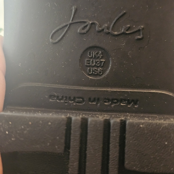 Joules Black Women's Toe Warming Rain Boots - Picture 10 of 14